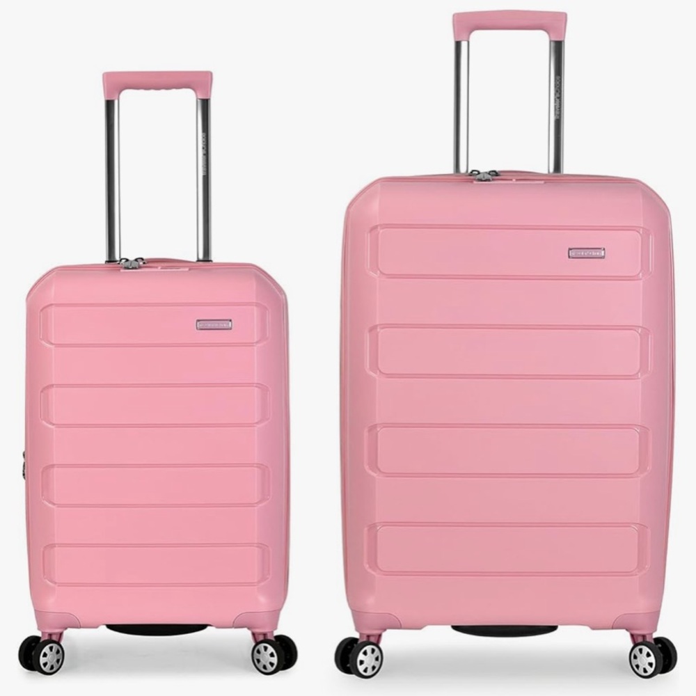 Travelers Choice Pink Luggage Set